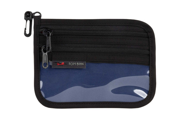 Small Double Organizer Pouch in Deep Blue Ballistic